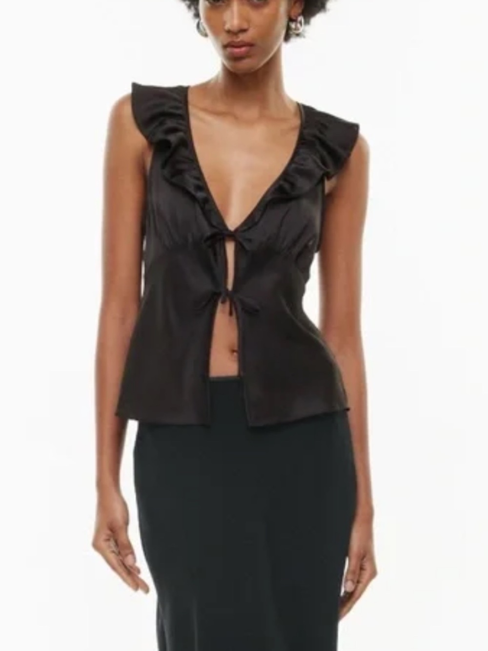 Aritzia Wilfred Tonka Satin Blouse